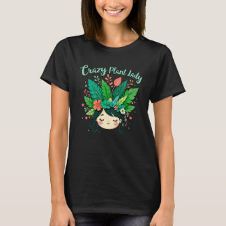 Camiseta Crazy Plant Lady Tee Gardening Planting Gardener B