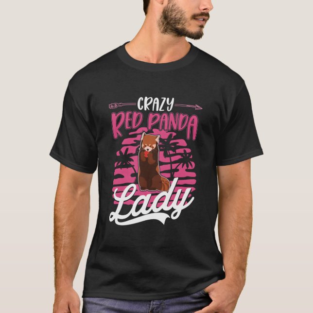 Camiseta Crazy Red Panda Lady Red Panda (Frente)