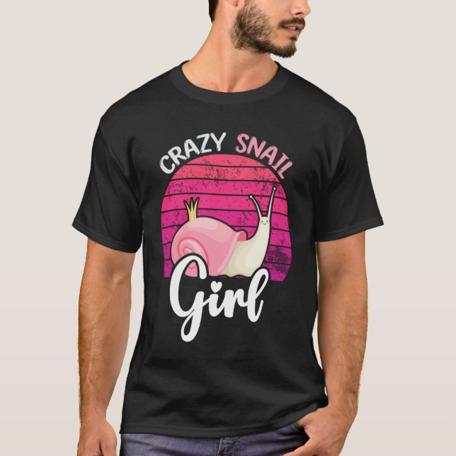 Camiseta crazy snail  girl (Frente)