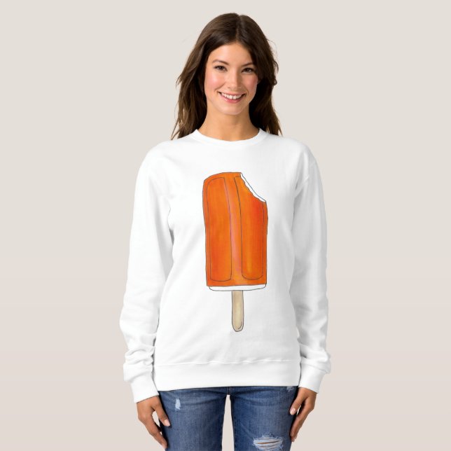 Camiseta Creamsiclo de Sorvete laranja (Frente Completa)