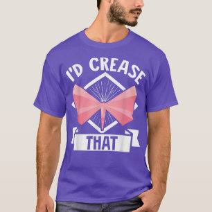 Camiseta Crease do ID da grua do Artesanato de Folha de Pap