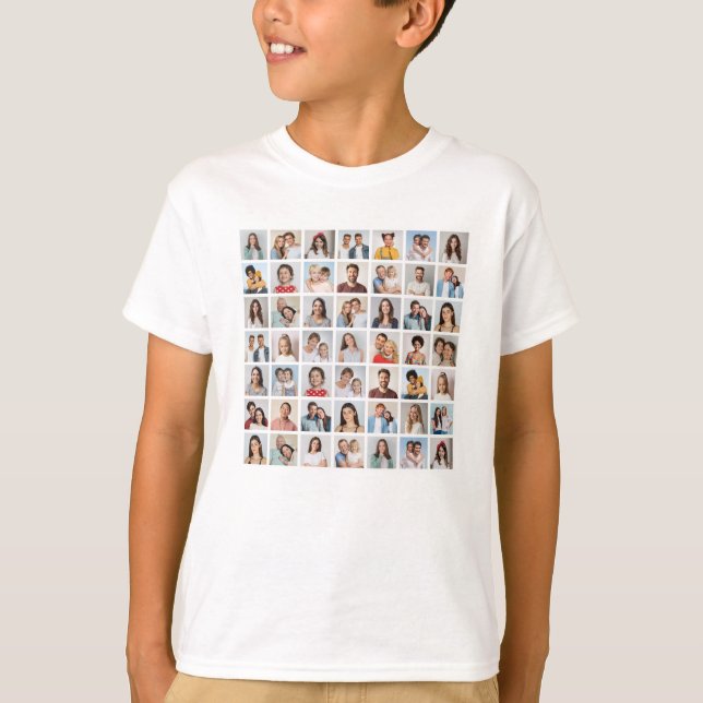 Camiseta Create Your Own 49 Photo Collage Kid's (Frente)