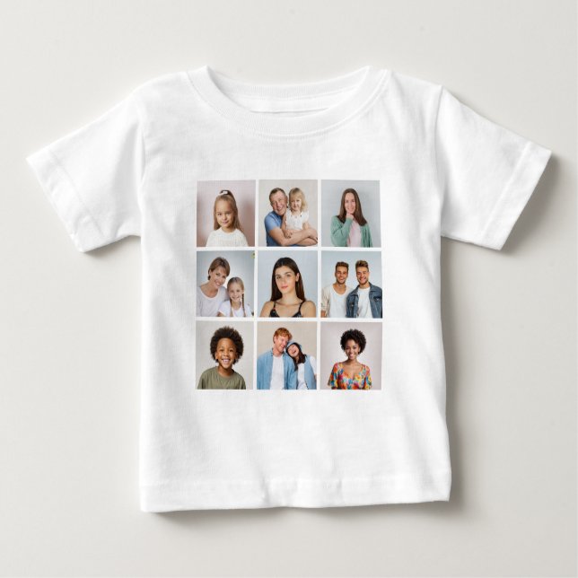 Camiseta Create Your Own 9 Photo Collage (Frente)