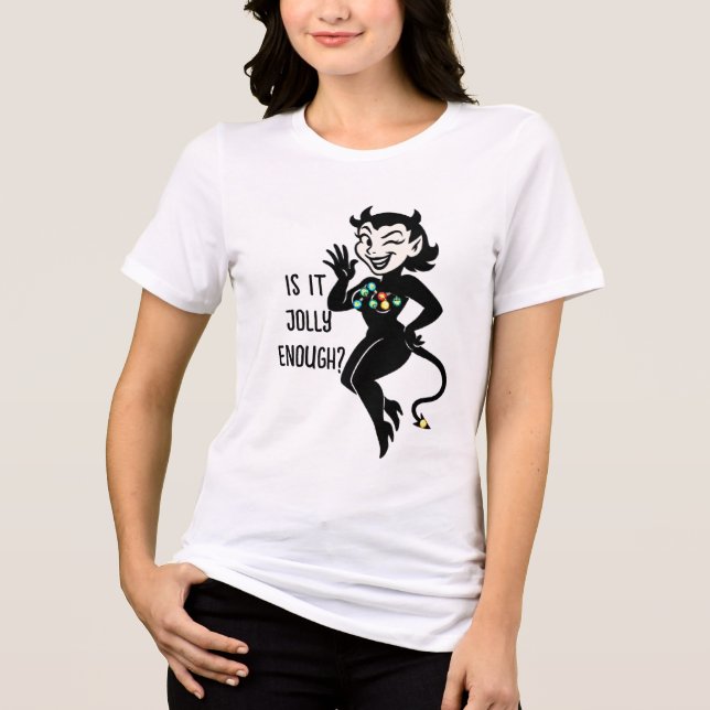 Camiseta Create Your Own Christmas Light Naughty girlfriend (Frente)