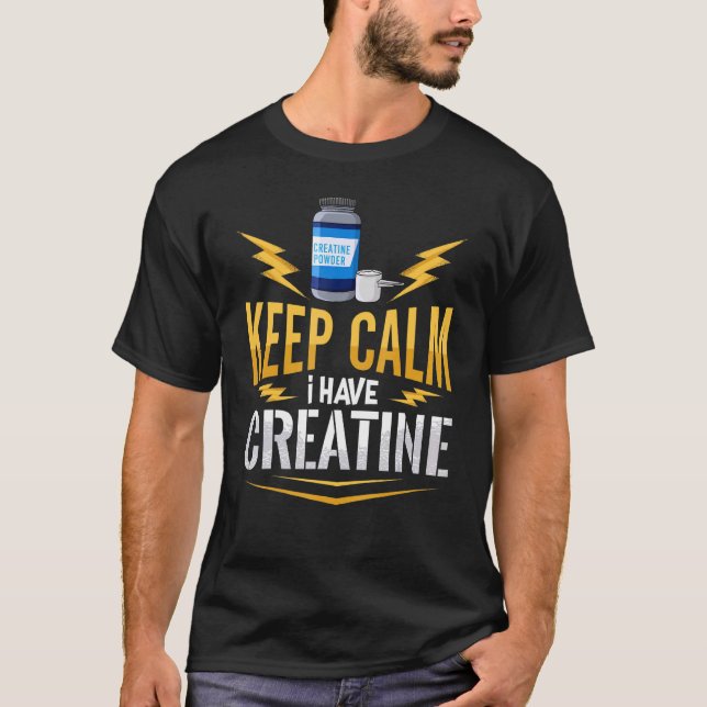 Camiseta Creatina Mono-hidratada Pó Complemento Para Constr (Frente)