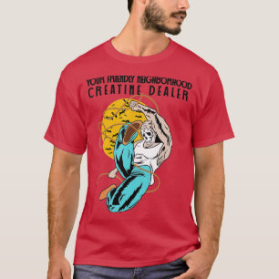 Camiseta Creatine Dealer Levantando Malhação de ginástica n