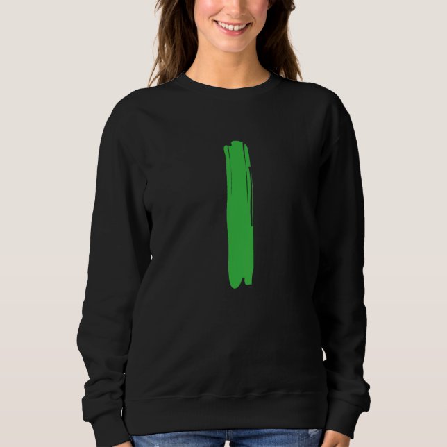 Camiseta Creative Bold Green Letter I - Design Alphabet - M (Frente)