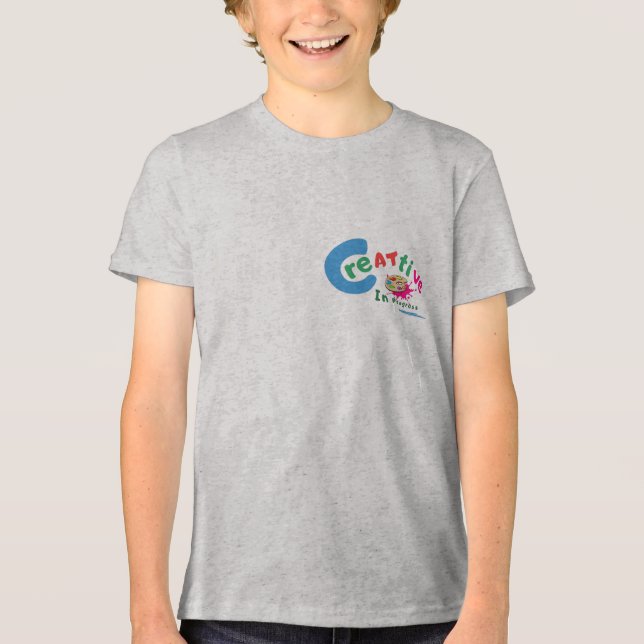 Camiseta Creative in Progress Colorful Artistic Quote  (Frente)