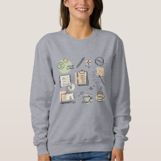 Camiseta Creative Tools & Icons Collage – Hand-Drawn
