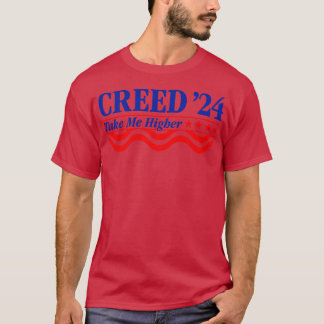 Camiseta Creed 24 Tome-Me Mais alto Engraçado Cama 2024