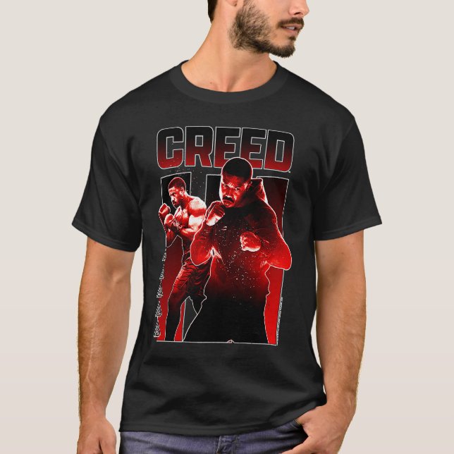Camiseta Creed 3 Adonis Creed Level Up Red Split Panel Post (Frente)