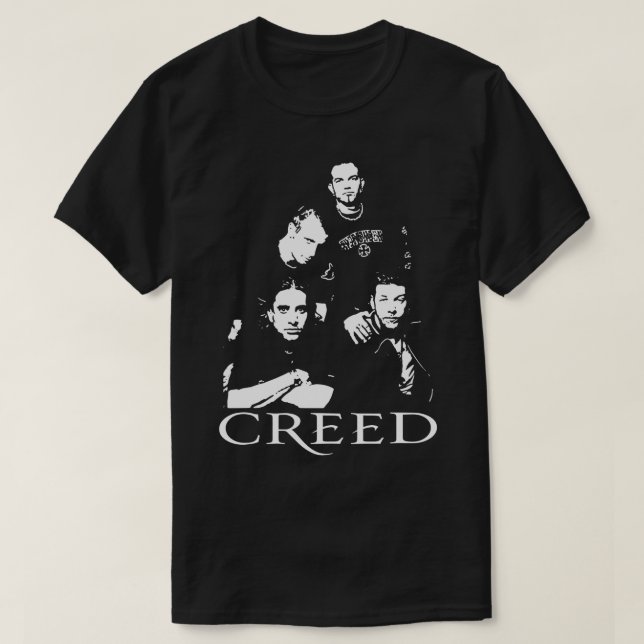 Camiseta Creed Rock poster (Frente do Design)