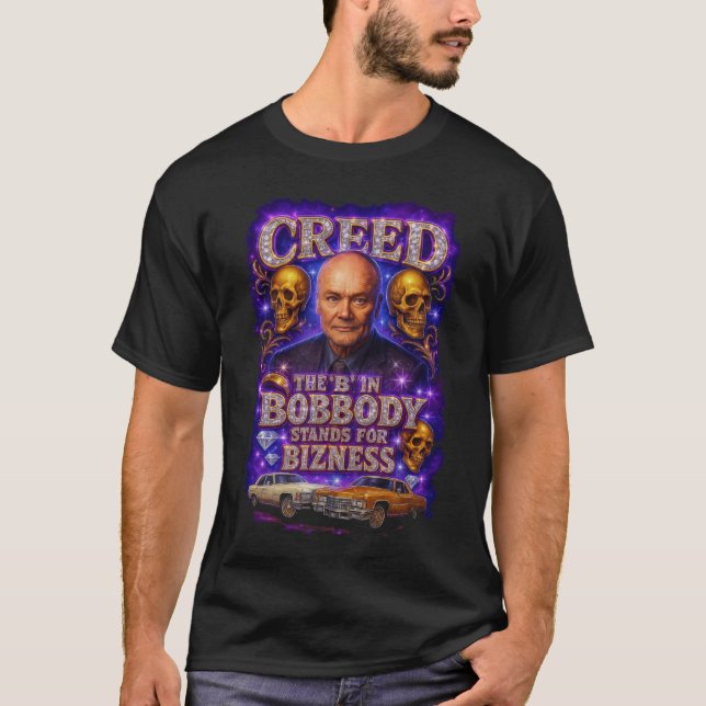 Camiseta Creed the B in Bobbody Stands for Bizness (Frente)