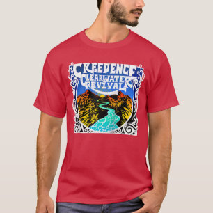Camiseta Creedence Clearwater Revival River Baseballee retr