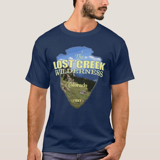Camiseta Creek WA perdido (ponta de seta) (Frente)