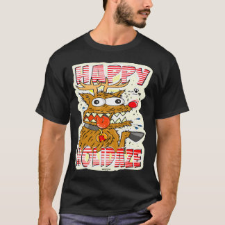 Camiseta Creekrat Cartoon Studios Happy Holidaze Art