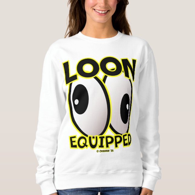 Camiseta Creekrat Cartoon Studios "Loon Equipped" 2025 Art! (Frente)