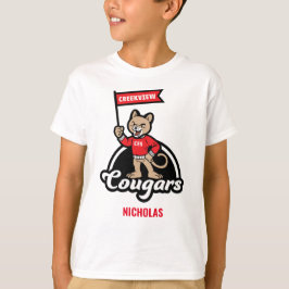 Camiseta Creekview Elementar Little Cougar Mascot