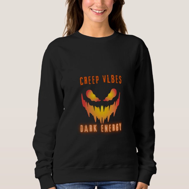 Camiseta Creep Vibes Dark Energy _ Trendy Horror Streetwear (Frente)