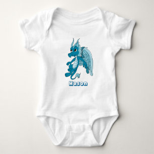 Camiseta Creeper azul da criança dos desenhos animados do