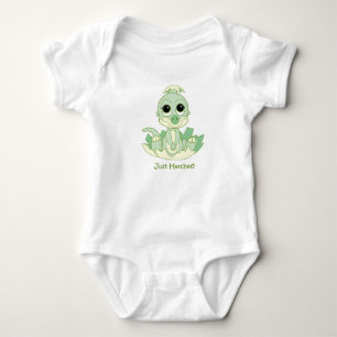 Camiseta Creeper do bebê, apenas verde chocado