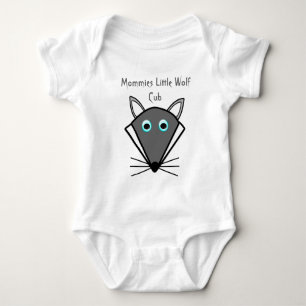Camiseta Creeper feito sob encomenda do bebê do lobo bonit