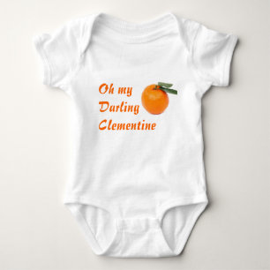 Camiseta creeper infantil do onsie da clementina