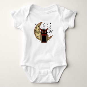 Camiseta Creeper/Onesy da coruja de noite de Lil