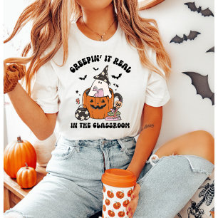 Camiseta Creepin' It Real no professor de sala de aula