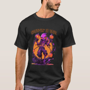 Camiseta Creepin It Real Skeleton Bruxa Assustadora Demon