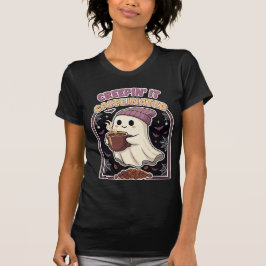 Camiseta Creepin'It Caffeined Halloween Ghost Coffee