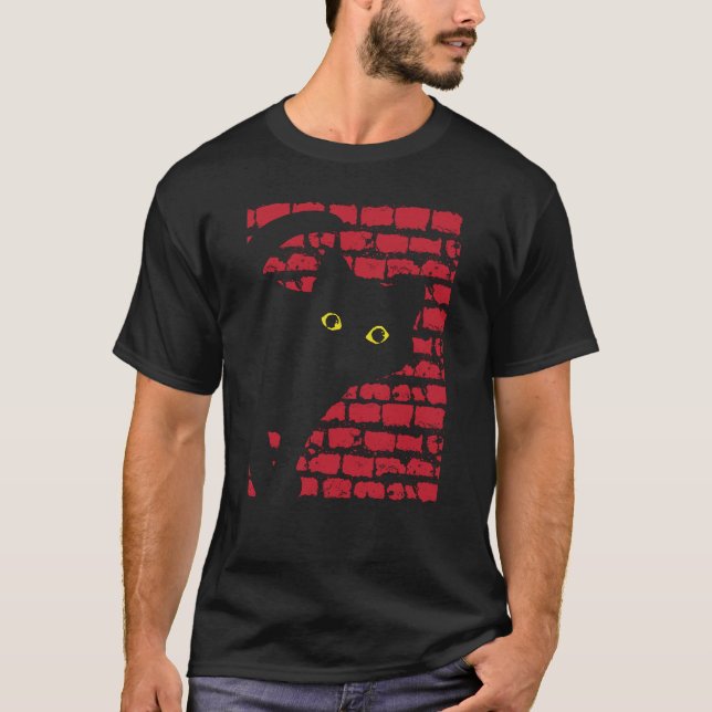 Camiseta Creepy cat (Frente)