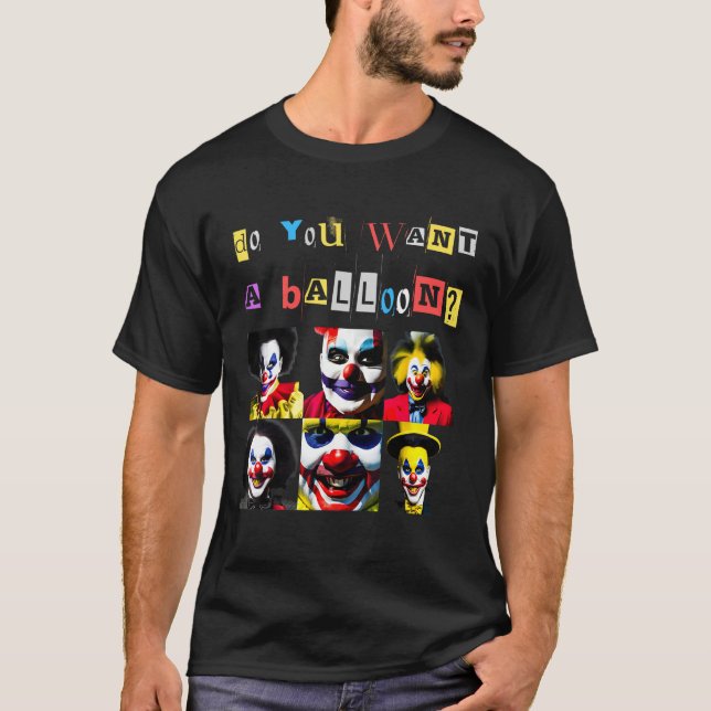 Camiseta Creepy Clowns Smiling Horror Quote Sinister Distur (Frente)
