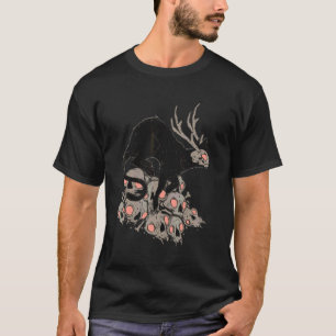 Camiseta Creepy Demon Cat Horror Art