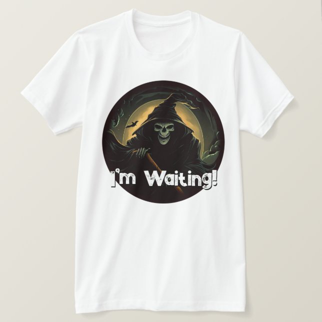 Camiseta Creepy Grim Reaper (Frente do Design)