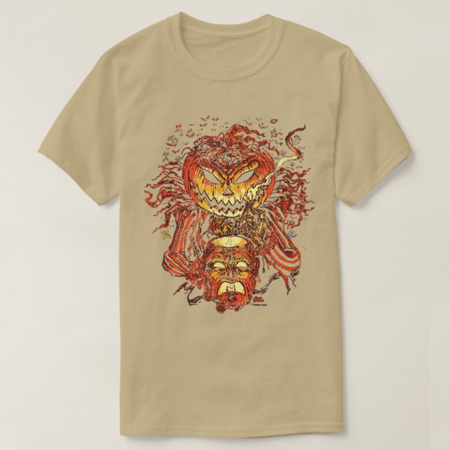 Camiseta Creepy Jack o'Lantern (Frente do Design)