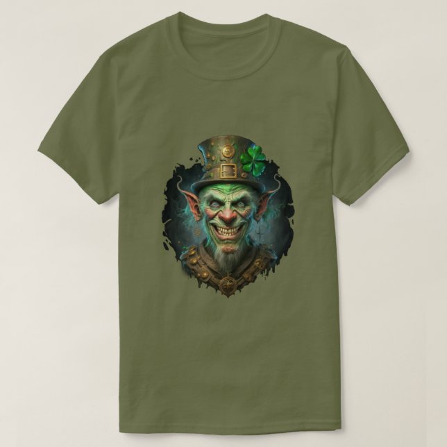 Camiseta Creepy Leprechaun (Frente do Design)
