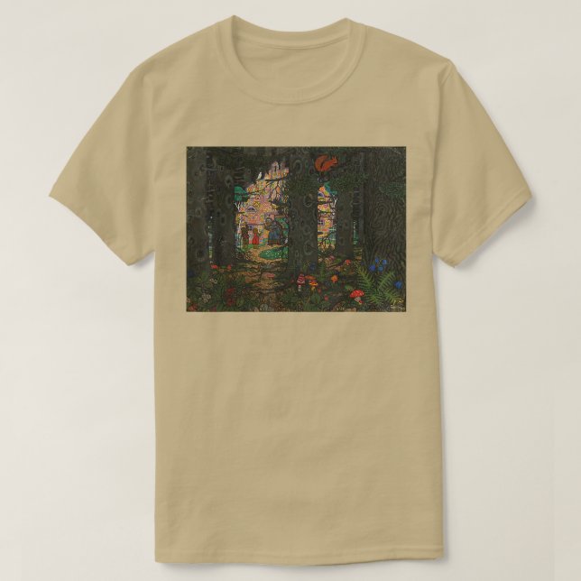 Camiseta Creepy Old Witch Retro Fairy Tale Hansel and Grete (Frente do Design)