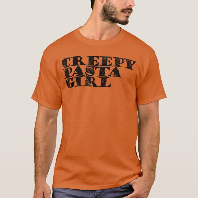 Camiseta Creepy Pasta Girl Womens Scary Horror Creepypasta  (Frente)