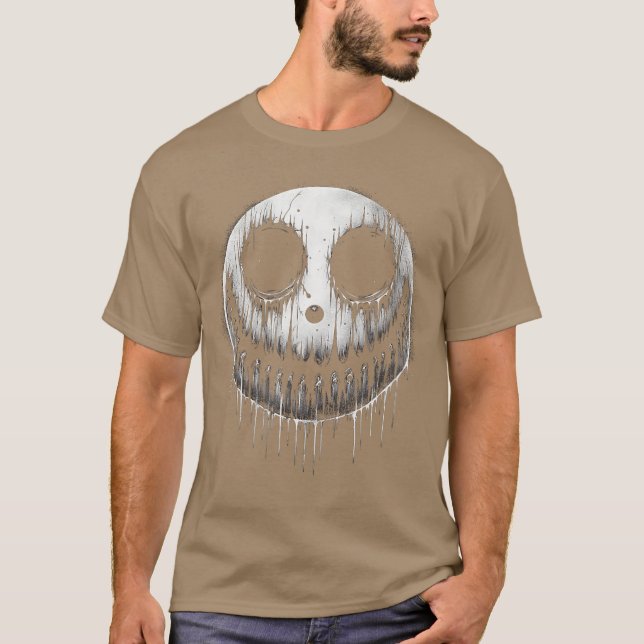 Camiseta Creepy Smile Face Horror Movie Lover girl (Frente)