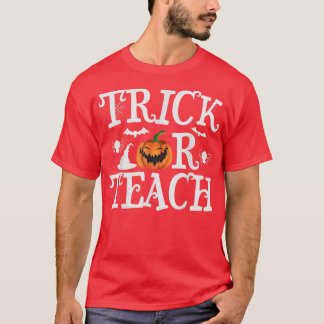 Camiseta Creepy Trick Or Teach Halloween