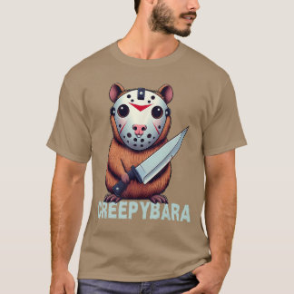 Camiseta Creepybara Horror Capybara Funny Halloween Scary A