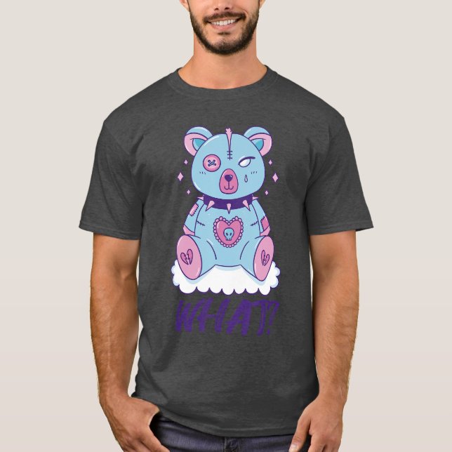 Camiseta Creepyeddy What Horror Murderouseddy Bear What gir (Frente)