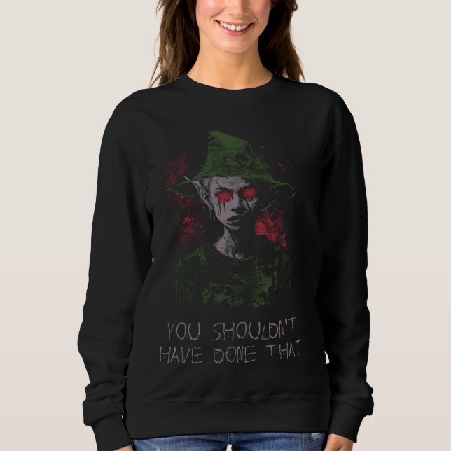 Camiseta Creepypasta Cosplay The Drowned Costume Horror Elf (Frente)