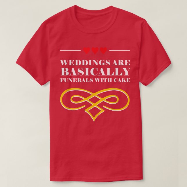 Camiseta Crematórios com Bolo Piada de Casamento Noiva e No (Frente do Design)
