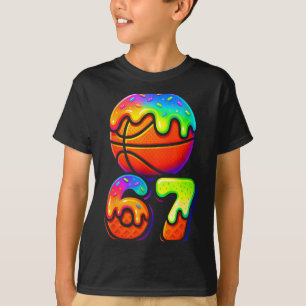 Camiseta Creme 67 Geração Seis Alpha Gíria de Basquete Drip