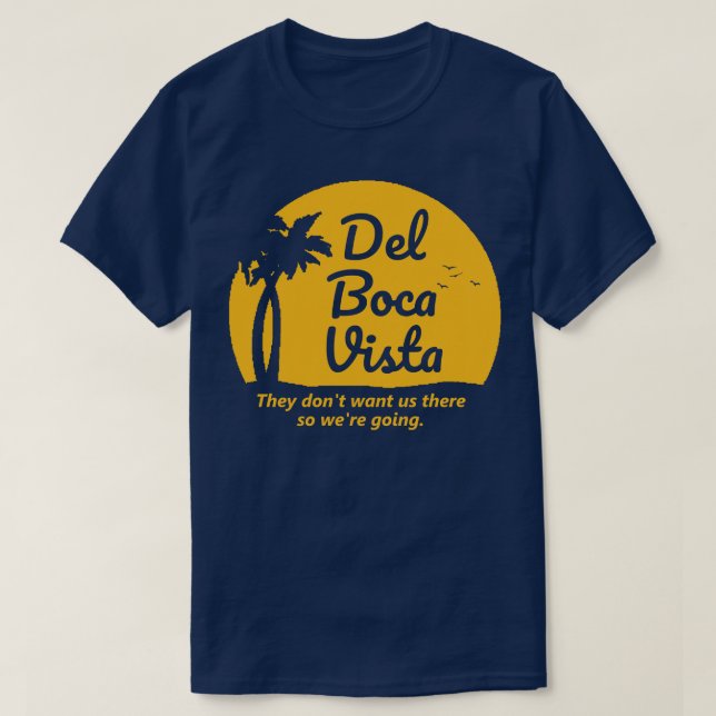 Camiseta Creme da comunidade de aposentadoria Del Boca Vist (Frente do Design)