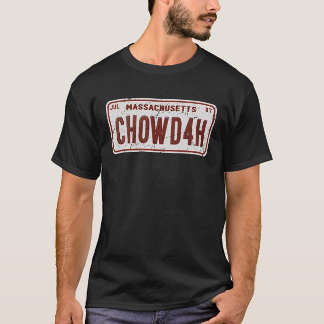 Camiseta Creme de Clam New England CHOWDAH (Frente)