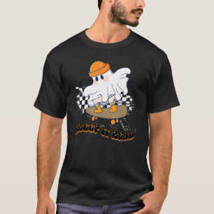 Camiseta Creme de ti real Vintage Ghost Skateboard Vestindo