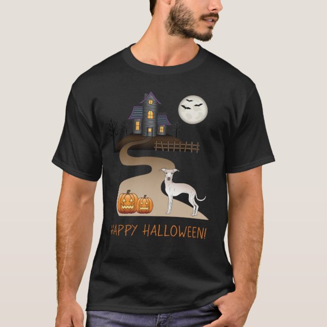 Camiseta Creme Iggy Cute Dog E Halloween (Frente)